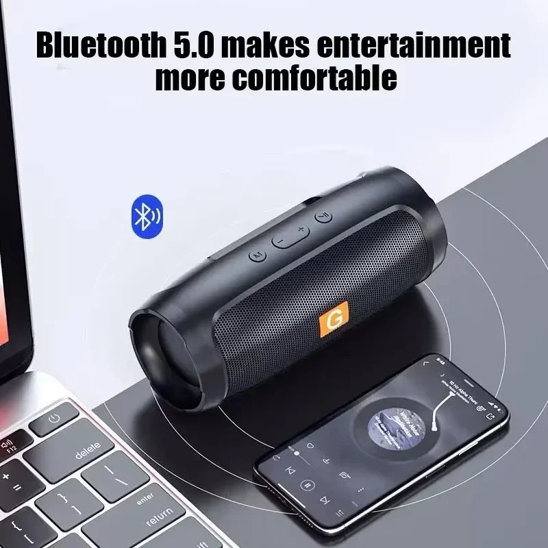 Lenovo Portable Bluetooth Wireless Stereo Speaker with FM and Subwoofer