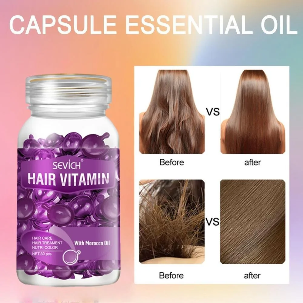 Description Picture 6 of itemHot 30/9Pcs Hair Care Capsules Anti Fury Hair Care Essential Oil Damaged By Hot Dyeing Repair Hair Smooth Hair Care Capsules