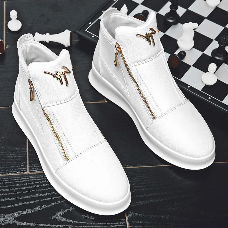 Brand Sports Skateboard Shoes Men Platform Sneaker White Luxury