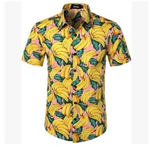  5 Style men's Hawaiian Beach Shirt Floral Fruit Print Shirts Tops Casual Short Sleeve Summer Holiday Vacation Fashion Plus size 