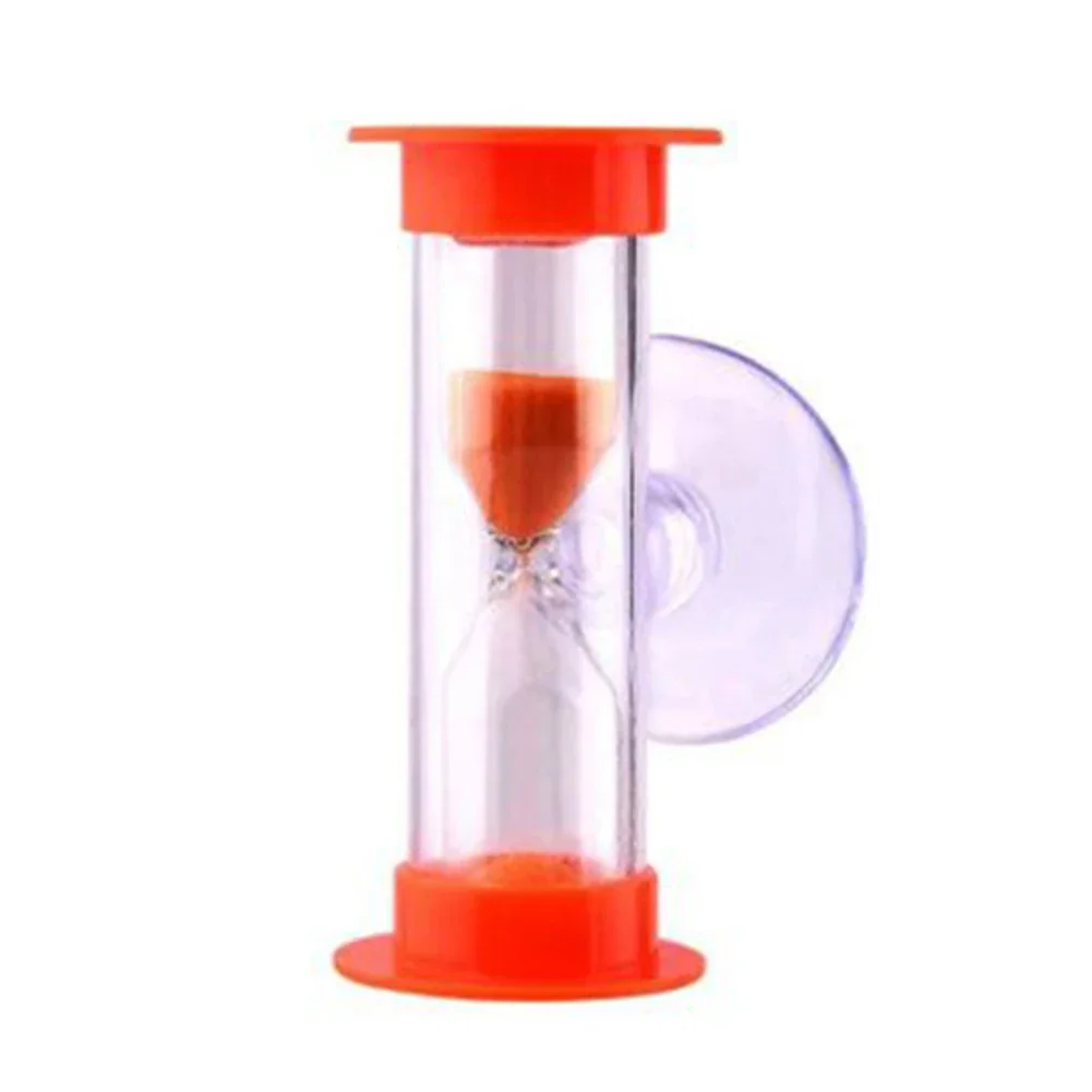 1pcs 2 Min Blue Sand No Battery Shower Timer Tooth Brushing Timer Wall Mounted Hourglass Children Home Decors