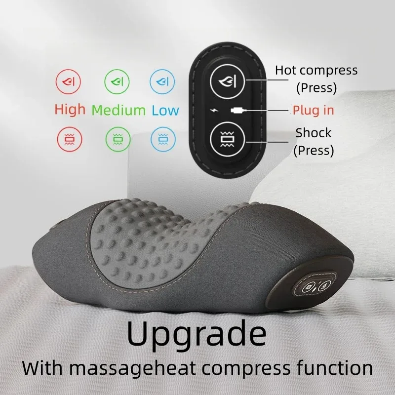 Electric Heating Lumbar Traction Massager Adjustable Vibration Waist Spine Support Back Massage Machines Masajeador Lose Weight