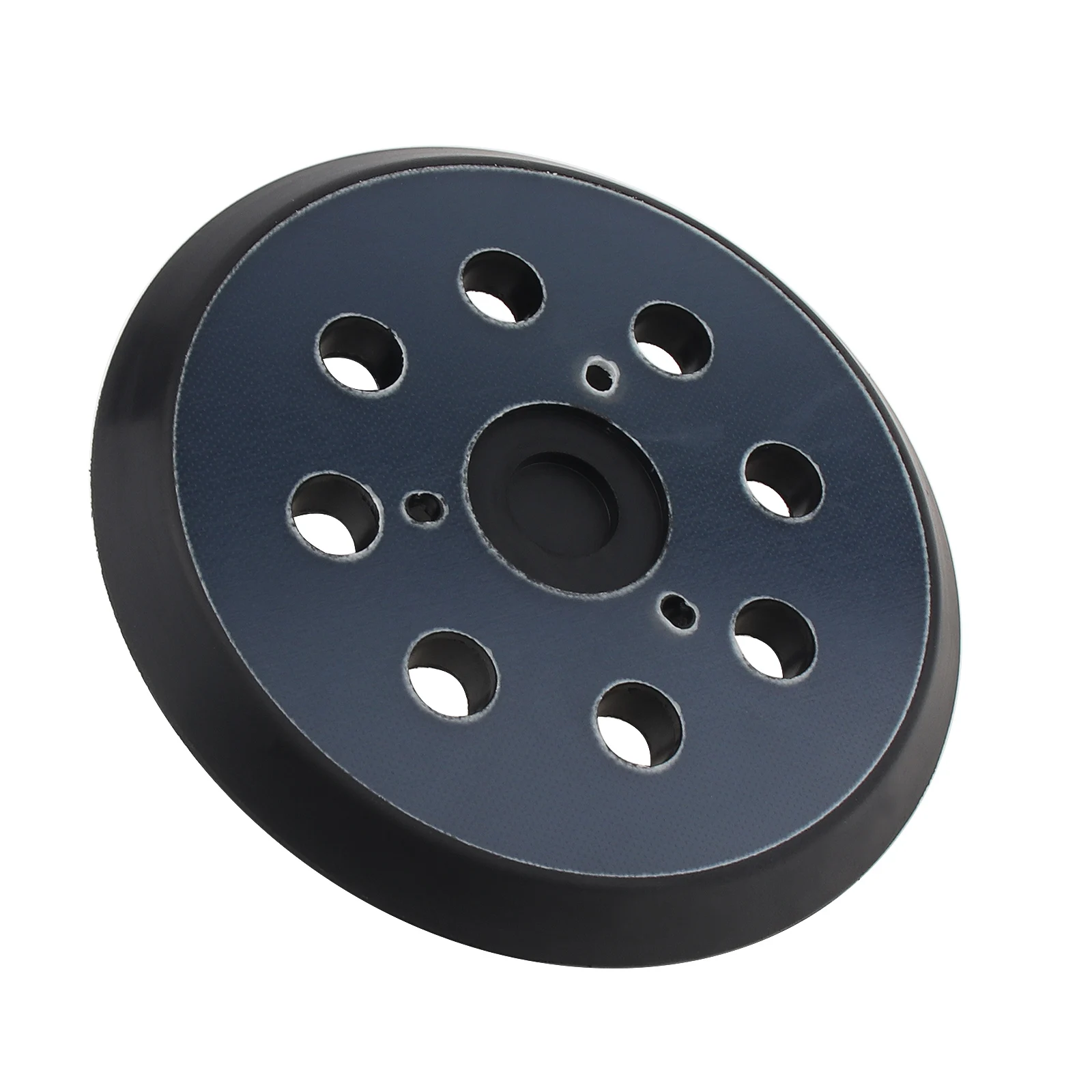 

PU Material 5 Inch 8 Holes 3 Eyes Self Adhesive Flocked Polishing Disc for Electric Sanding Machine