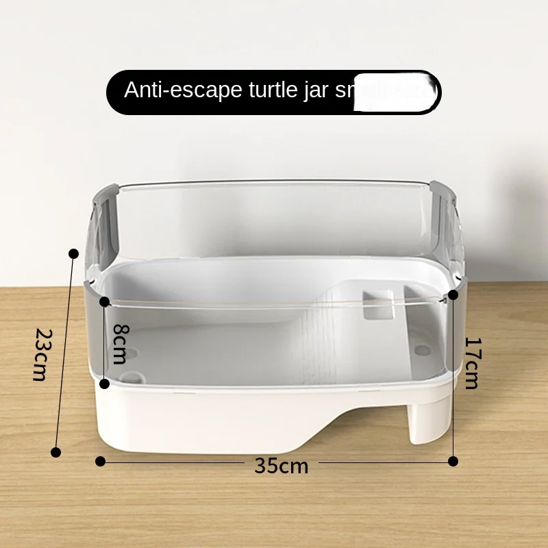 Turtle Tank Plastic Transparency Turtle Tank House With Areas To Breed Feed Swim Bask Indoor Enclosure Water Turtles Cage Reptile Habitat