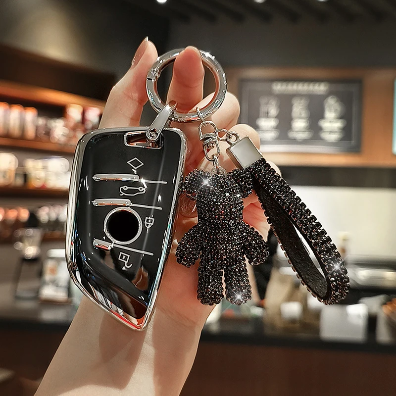 TPU 자동차 키 커버 케이스 쉘 보호대, BMW 1 3 5 7 시리즈 F10 F30 F20 F34 F31 F11 F15 F25 G20 G30 X1 X5 X3 X6 X7 I3 M2 M3 M4