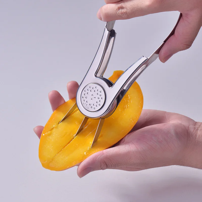 1pcs Stainless Steel Mango Peeler Pulp Separation Machine Multifunctional Remove Core Vegetable Fruit Slicer Kitchen Accessories