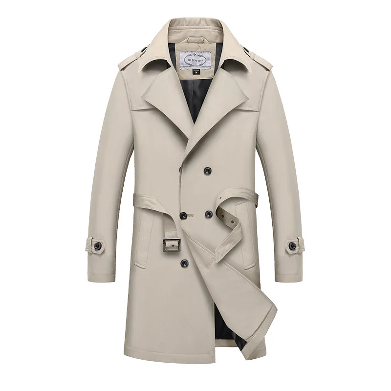 Men's Spring and Autumn European Style Mid-length Business Casual Jacket