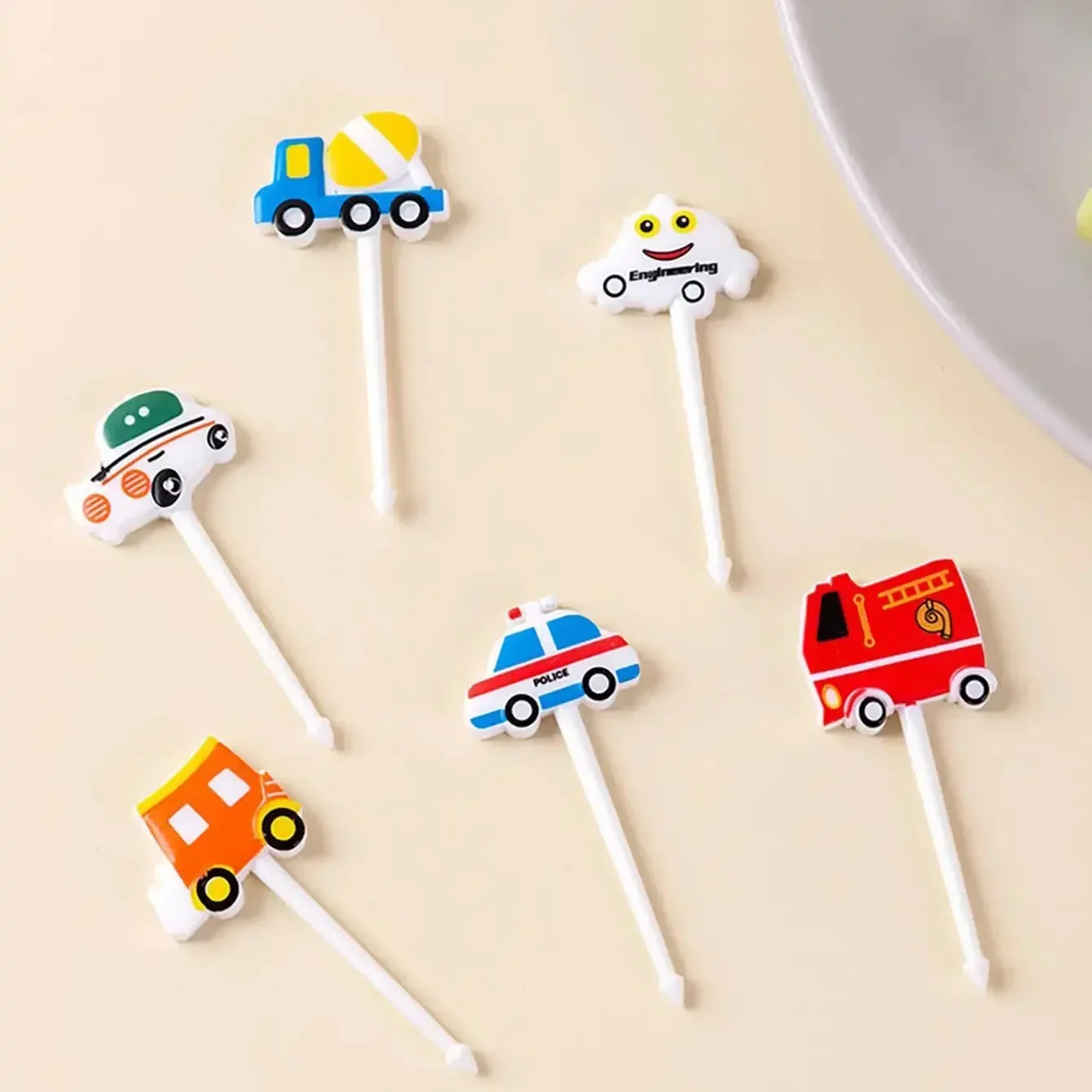 Car Castle Vegetable Cute Mini Food Picks Cartoon
