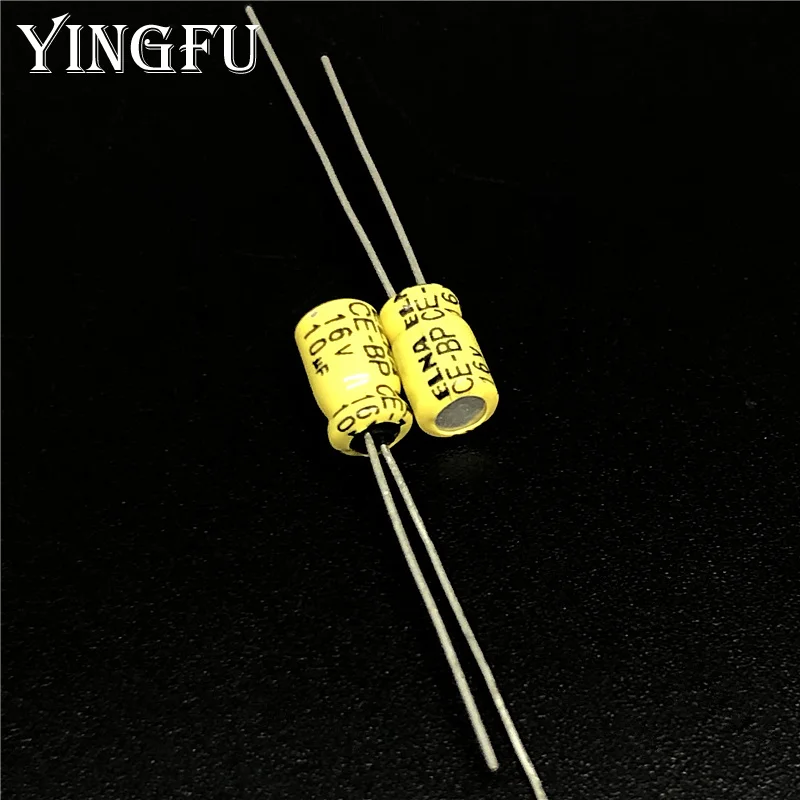 

100pcs 10uF 16V ELNA CE-BP 4x7mm 16V10uF Bipolar Audio Capacitor