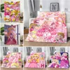 Super Mario Peach Princess Printed Blanket Picnic Blankets Warm Blanket Soft and Comfortable Blanket Home Travel Birthday Gift 1