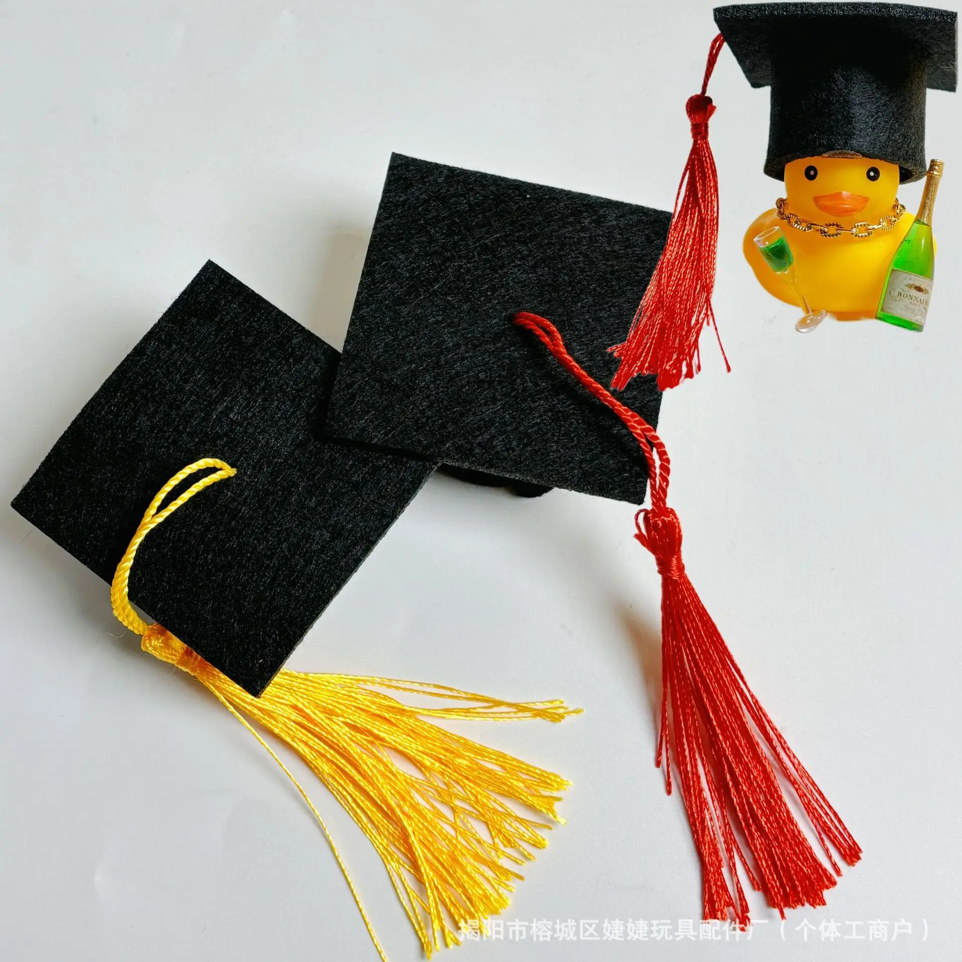 10pcs Dolls Accessories Mini Rubber Duck Accessories Bulk Mini Hat  Headwear for mini rubber duck doll duck Accessories 5
