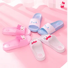 

Kawaii Sanrio Hello Kitty My Melody Cinnamoroll Cartoon Cute Children Outdoor Sandals Slippers Indoor Bathroom Non-Slip Sandals