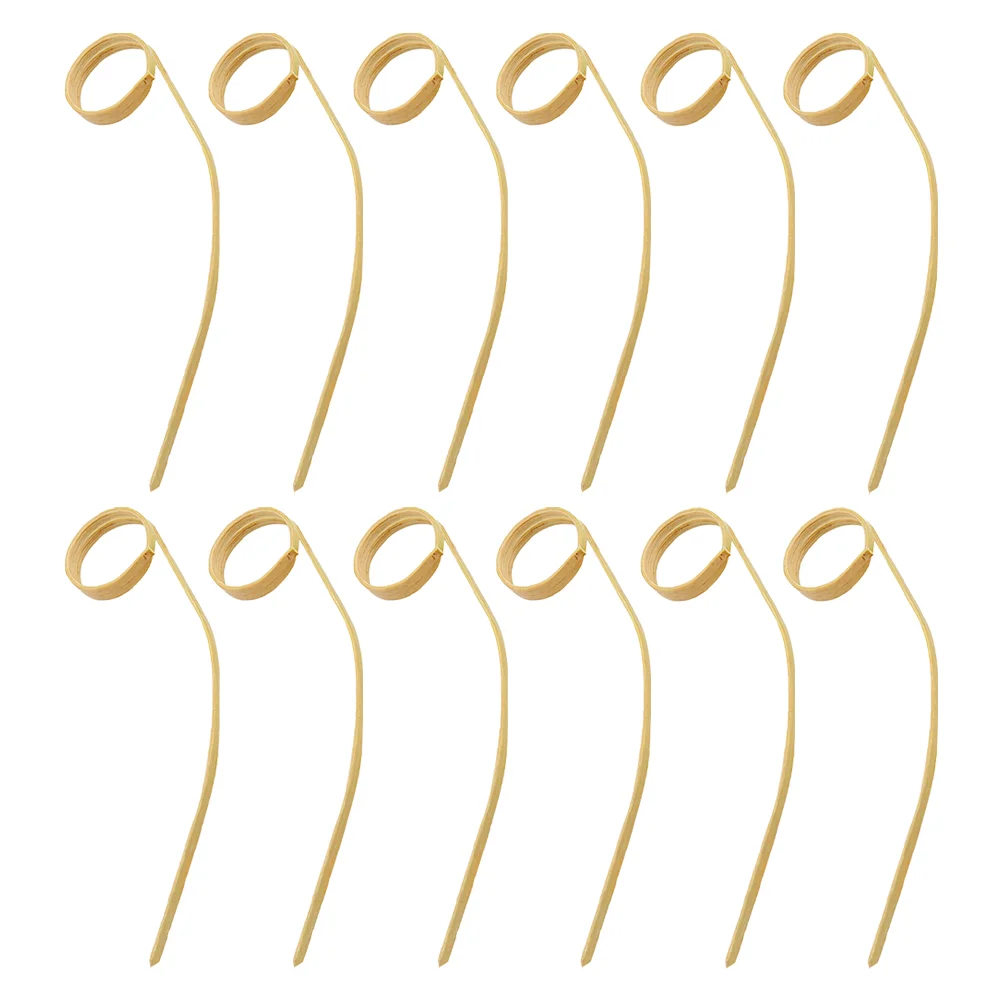 

Disposable Bamboo Pick Wine Sticks Cocktail Stick Food Fruit Picks Disposable Fruit Pick Decorative Fruit Dessert Stick