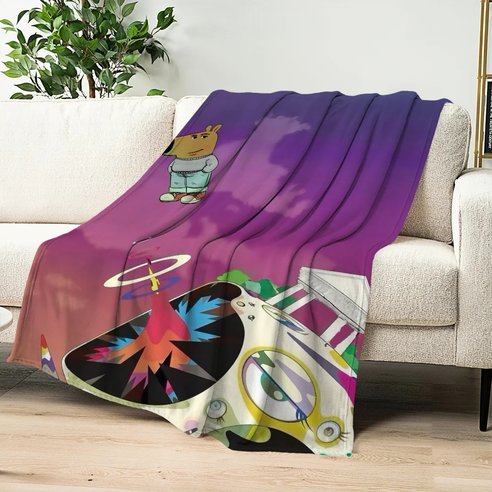 Meme Funny Chill guy Blanket Skin friendly comfort warm soft plush blanket suitable sofa living room office bedroom 2