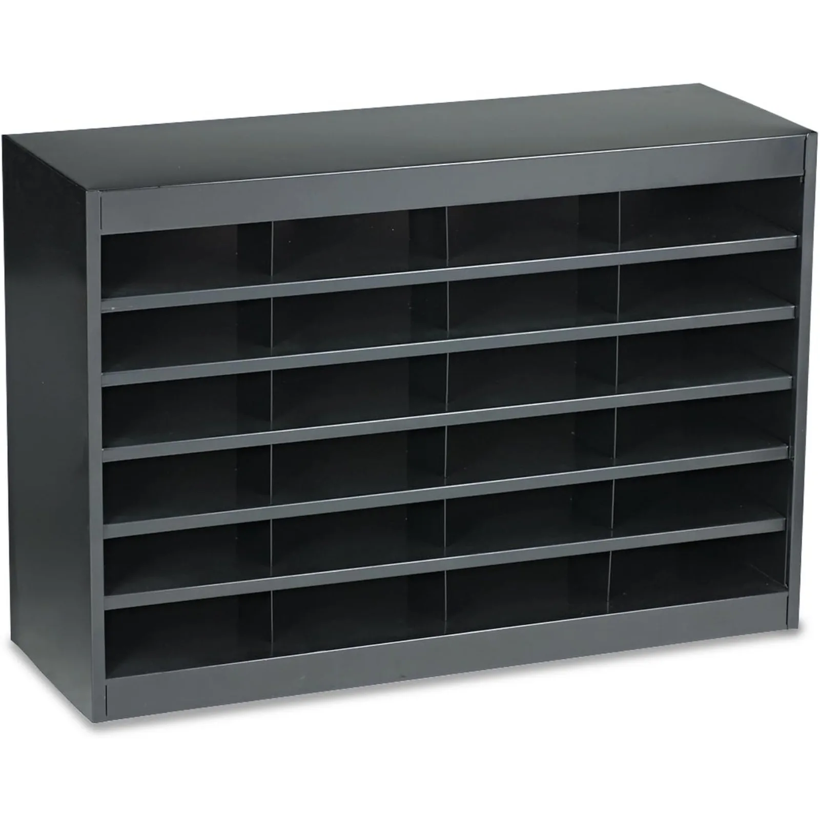 US E-Z Stor Paper Organizer, Mailbox with 24 Letter-Size Compartments, File/Magazine Holder, Commercial Grade Steel