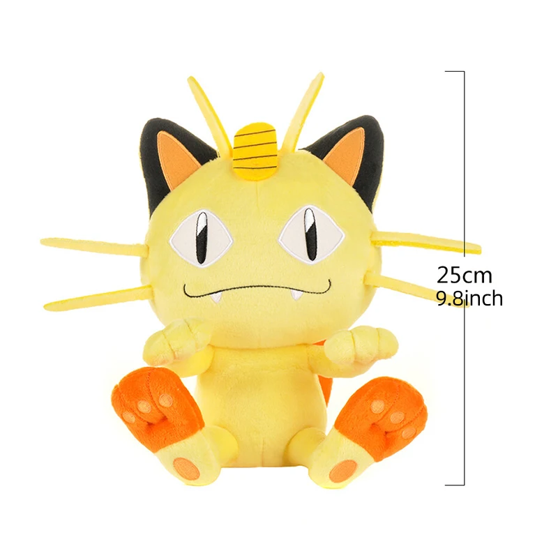 thumbnail image 1 of Peluche de Pokémon Kawaii Meowth, muñeco de peluche de dibujos animados y bonito, regalo de cumpleaños para niños, 1 of 5