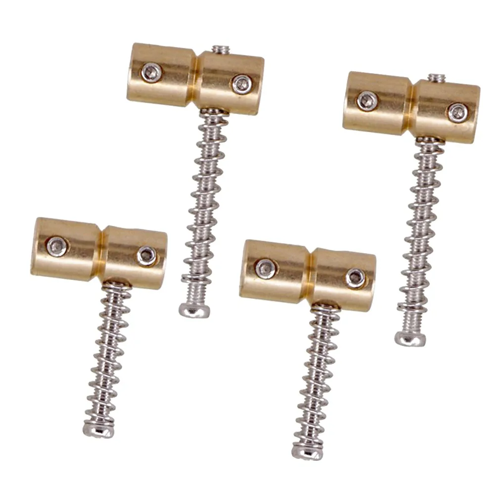 Electric Guitar Bass Bridge Saddles Replacement Parts 4Pcs 4String