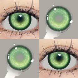 Vibrant Green Korean Big Eyes Cosplay Contact Lenses - Premium Quality & Fast Shipping (KOI 14.5mm)
