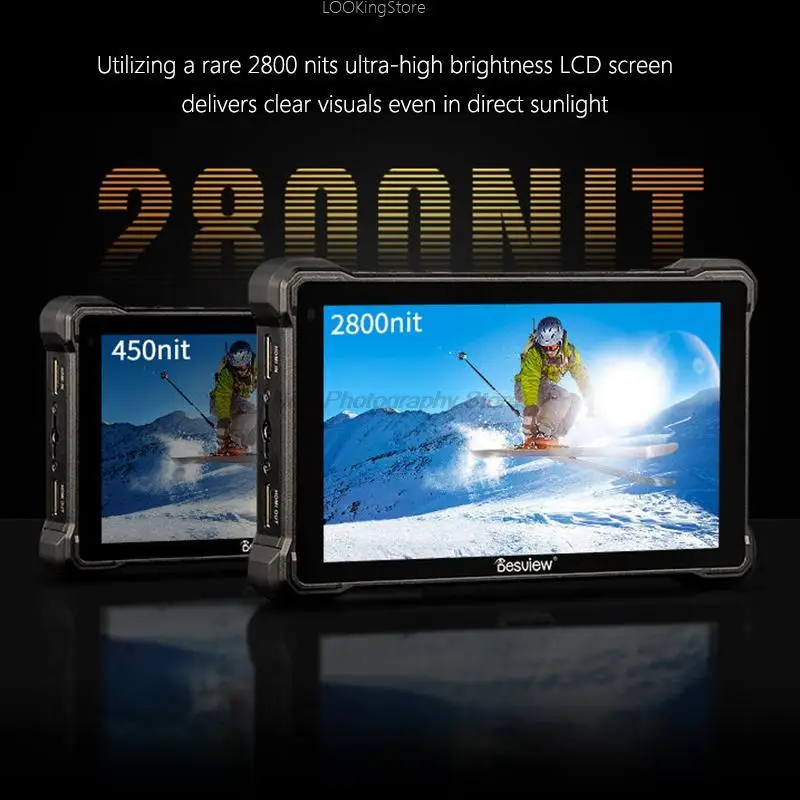 Destview R7S III R7III 7Inch 4K Monitor On Camera 3D LUT Touchscreen Field Monitor 4K SDI HDMI-compatible 2600nits DSLR