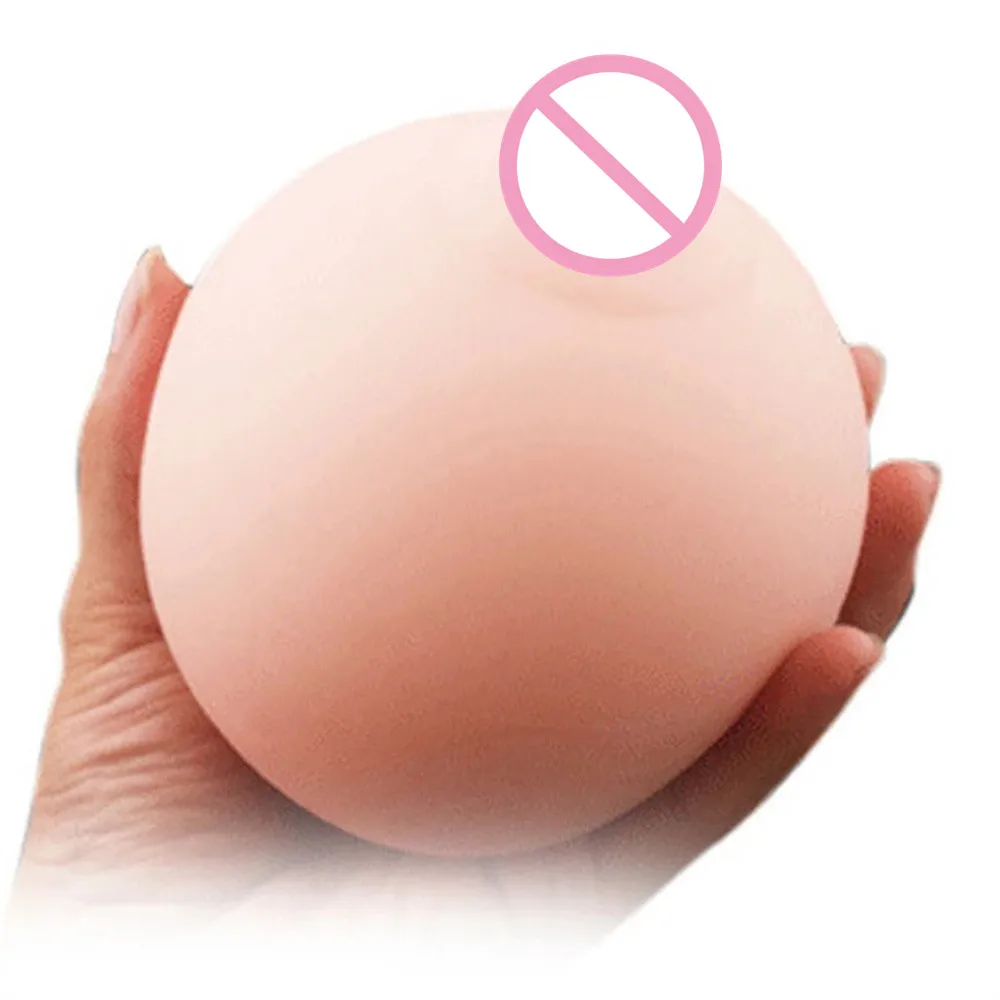 Artificial silicone breast toys men masturbator stress squeeze ball mens sex toys