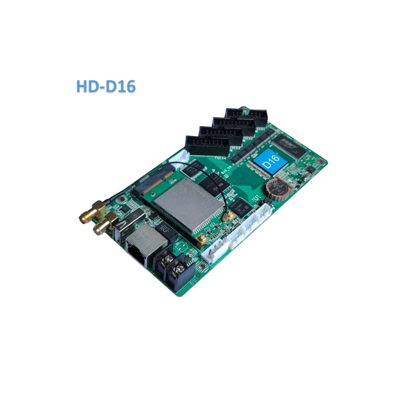 Huidu D16 비동기 풀 컬러 제어 카드(wifi HD-16 LED 디스플레이 화면 포함)