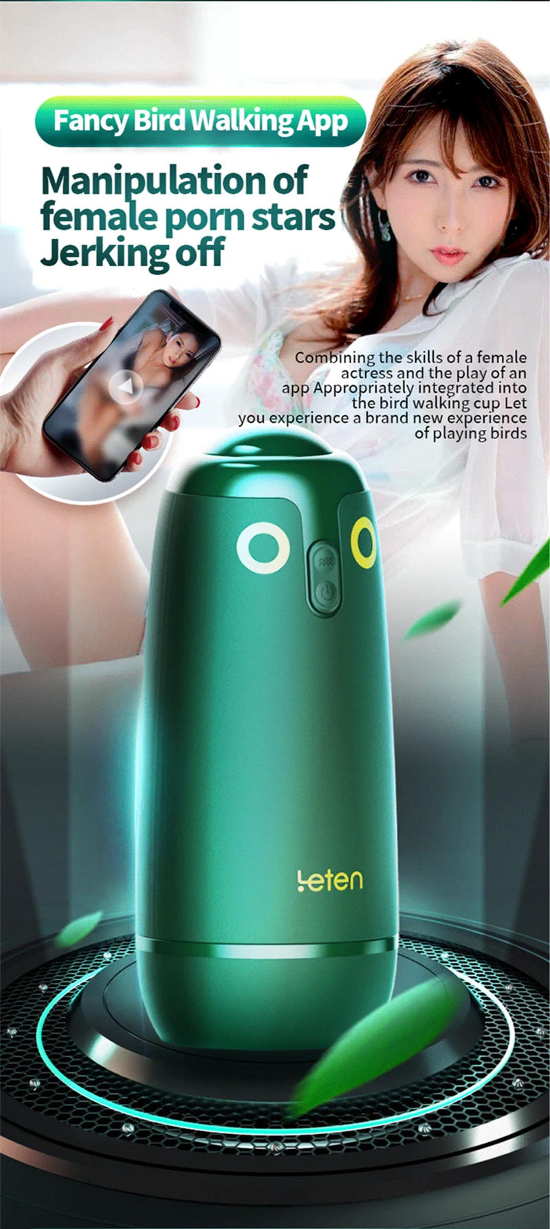 Leten Vibrator Masturbator Cup For Men With App And Vacuum Mode_voghion.com