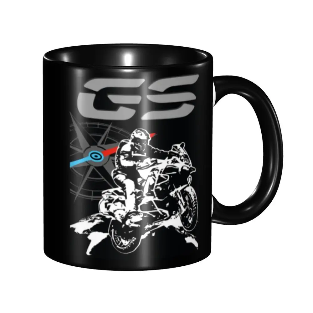 Adventure Motorcycle Ceramic Coffee Mug - overview
