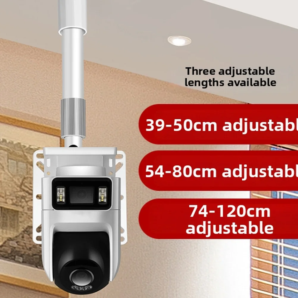 텔레스코픽 카메라 브래킷 벽걸이형 드릴 없이 설치 가능 양방향 클램프 시스템 다양한 카메라 모델에 대해 07.5cm 조절 가능