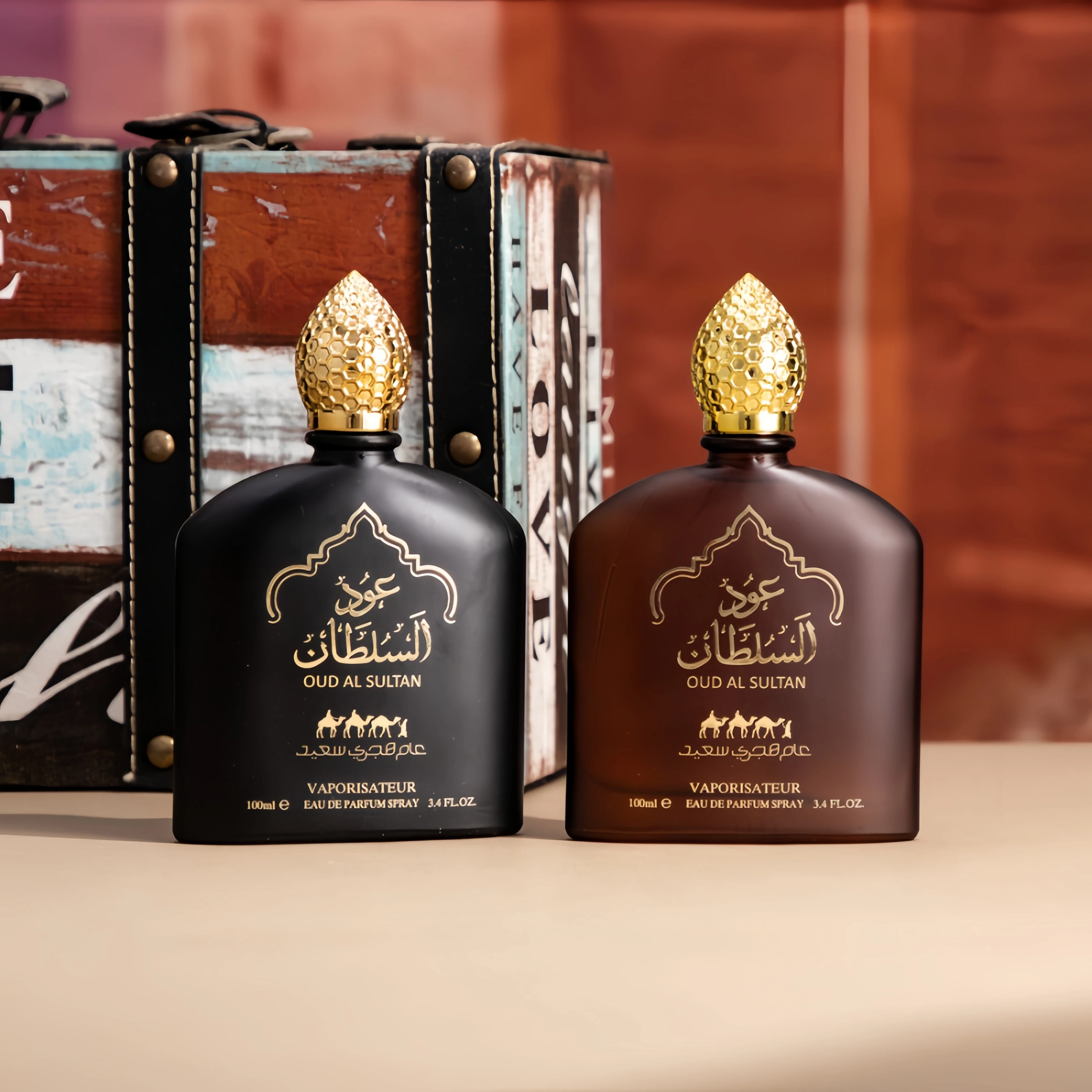 عطر عربي فاخر للرجال - معطر عود، ملاحظات وودي شرقي...