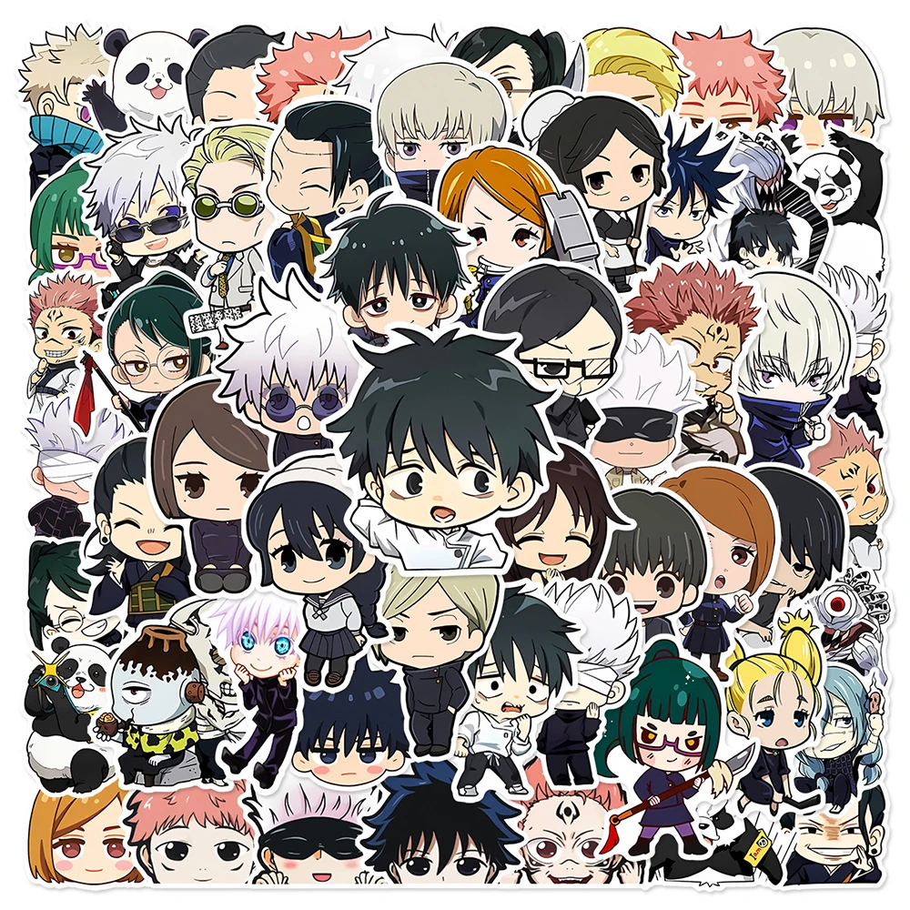 

10/30/50PCS Cute Cartoon Anime Jujutsu Kaisen Season 2 Stickers Decals Laptop Skateboard Car Phone Waterproof Sticker Kids Toy