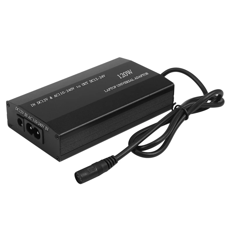다기능 노트북 어댑터 전원 충전기, 범용 120W 노트북 자동차 DC 충전기, 노트북 AC 어댑터 전원-EU 플러그