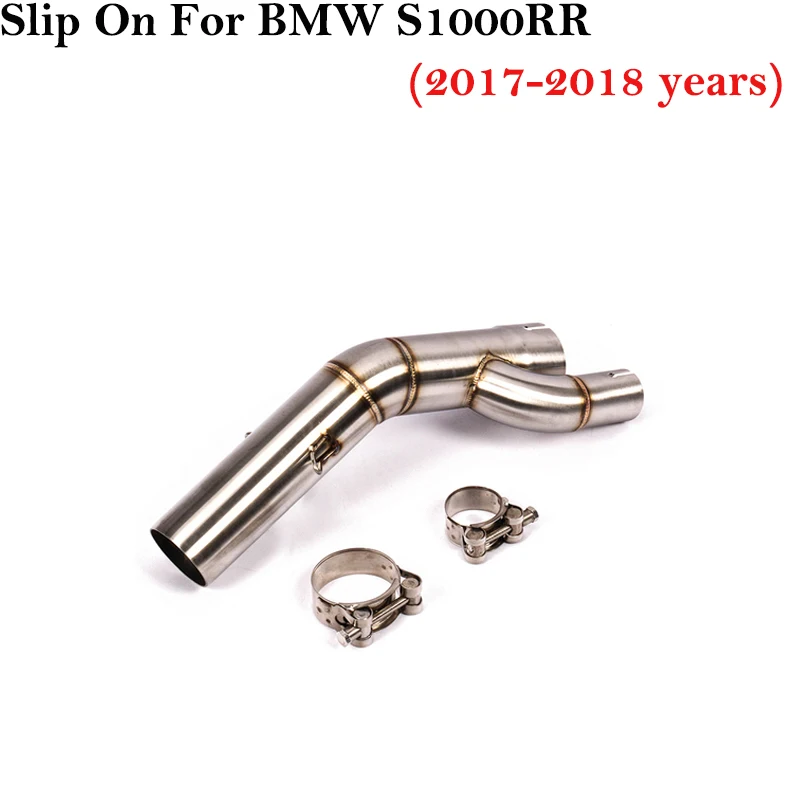 

For BMW S1000RR S1000XR S1000R 2017 2018 Motorcycle Exhaust Escape Middle Link Pipe 51mm Connection Pipe System Connector