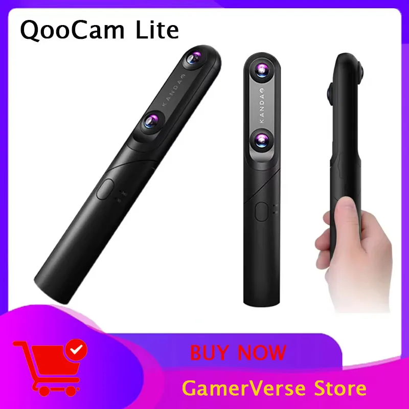 Kandao QooCam Lite 360&deg; VR Camera 2D HD 4K Panoramic Video Recorder Action Motion Camera for Virtual Reality Experiences