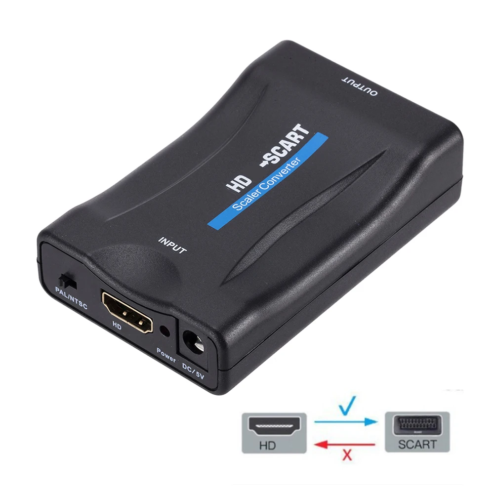 GENERICO 1080p Adaptador Conversor Scart A Hdmi Audio Video