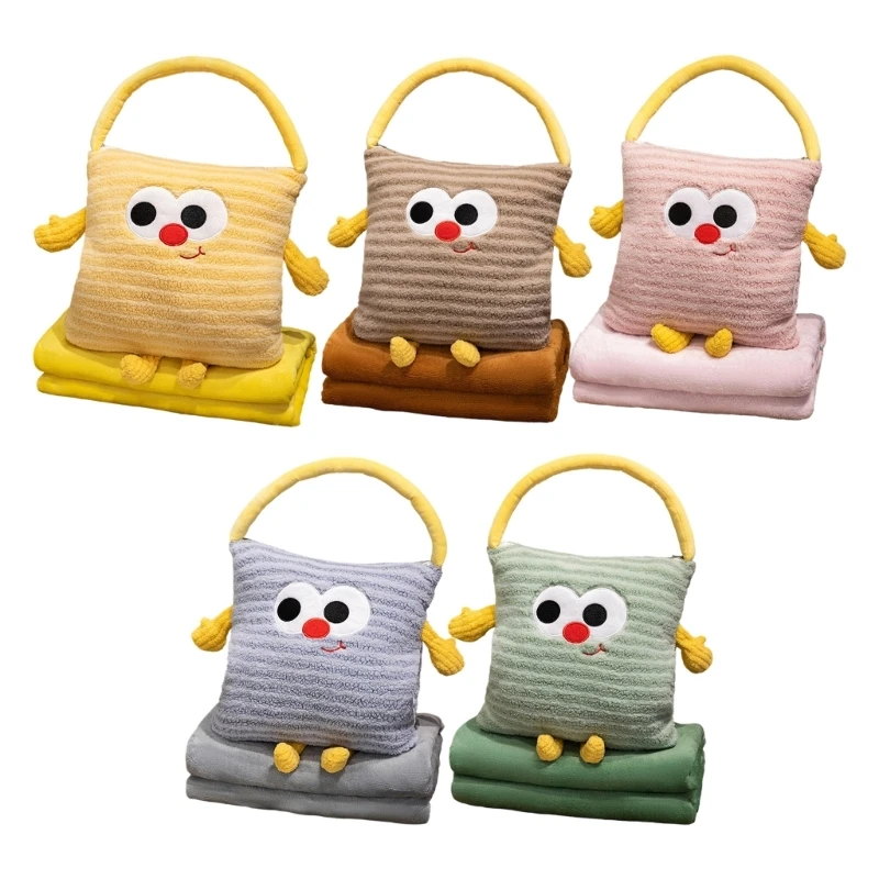 플러시 동반자 스트레스 릴리프를위한 베개 담요를 던져 매일 포옹 및 뒤로 지원 홈 오피스 목 낮잠 베개 15UB