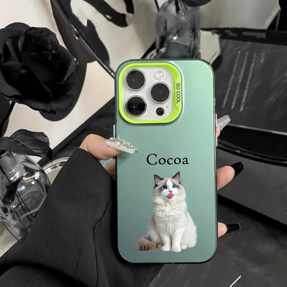 Capa Iphone Personalizada com Foto e Nome do Pet — Perfeito para Donos de Cães e Gatos
