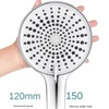 New 12CM Big Panel Handheld Shower Head 3 Functions Pressurized Water Saving Shower Head Faucet Replacement Bathroom Accessories 1