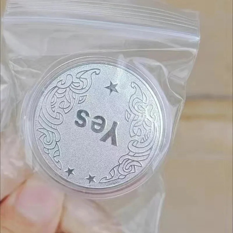 2PCS Creative Coin Collectible Great Gift Yes Or No Decision Coin Art Collection YES NO Letter Commemorative Collectible
