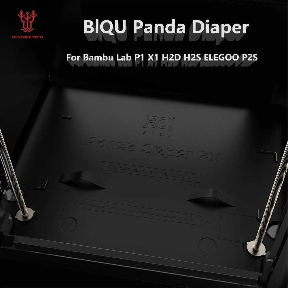 BlQU Panda Diaper Silicone Precision Molding Integrated Handles