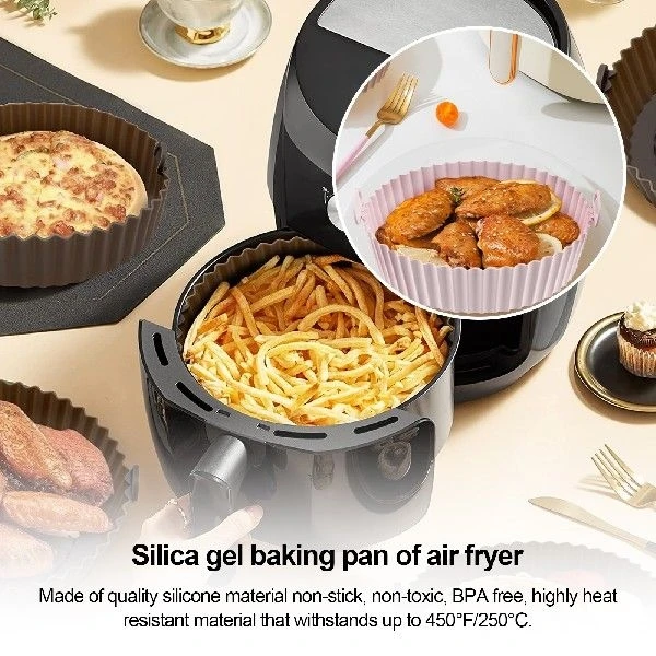 Panier De Rechange Pour Friteuse à Air 22,5x22,5 Cm – Plateau Carré Noir Accessoire Cuisson – Insert Facile à Nettoyer Pour Friteuse Air Fryer