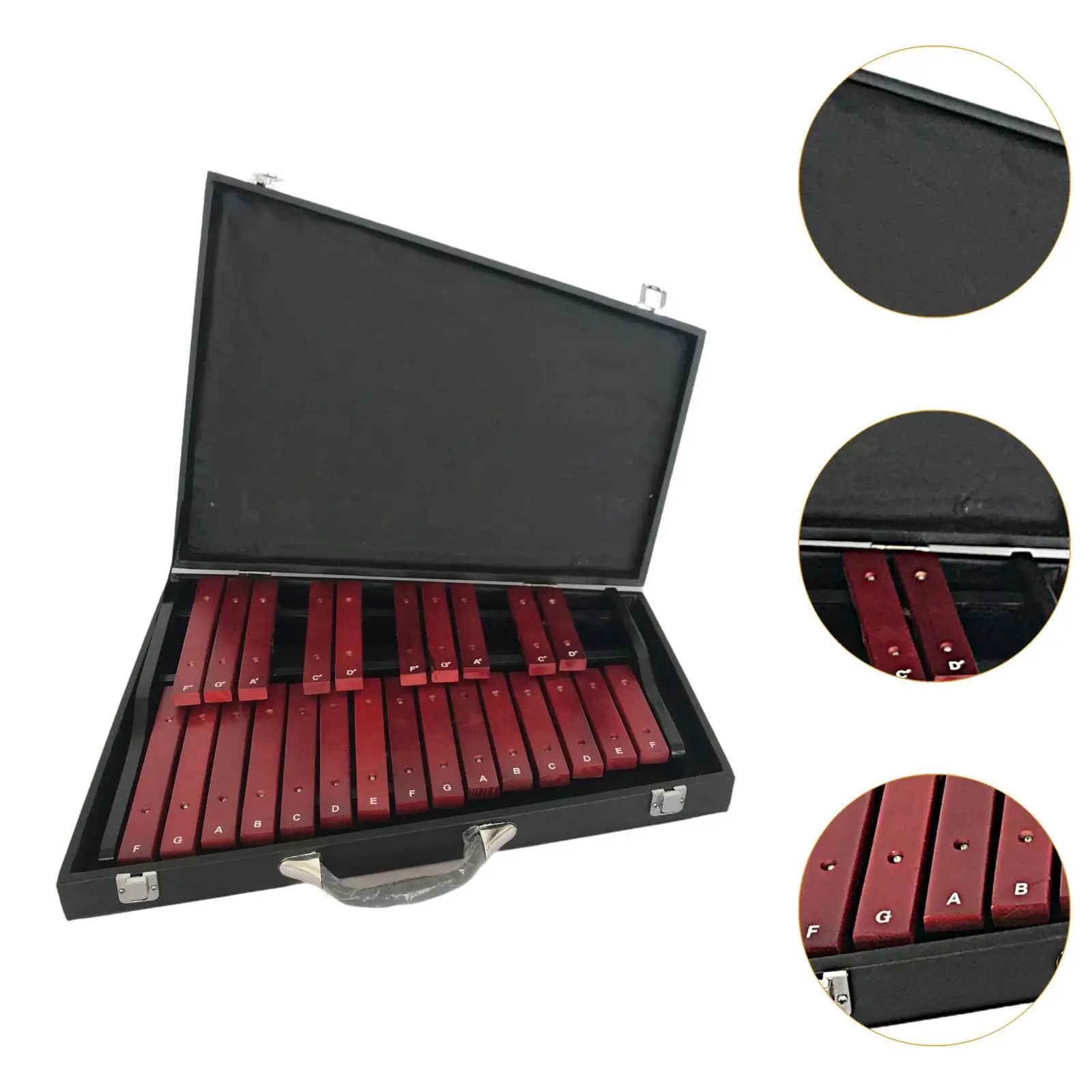 25 Note Glockenspiel Montessori Educational Fine Motor Skill Xylophone for Kids Percussion Instrument for Music Lessons Event
