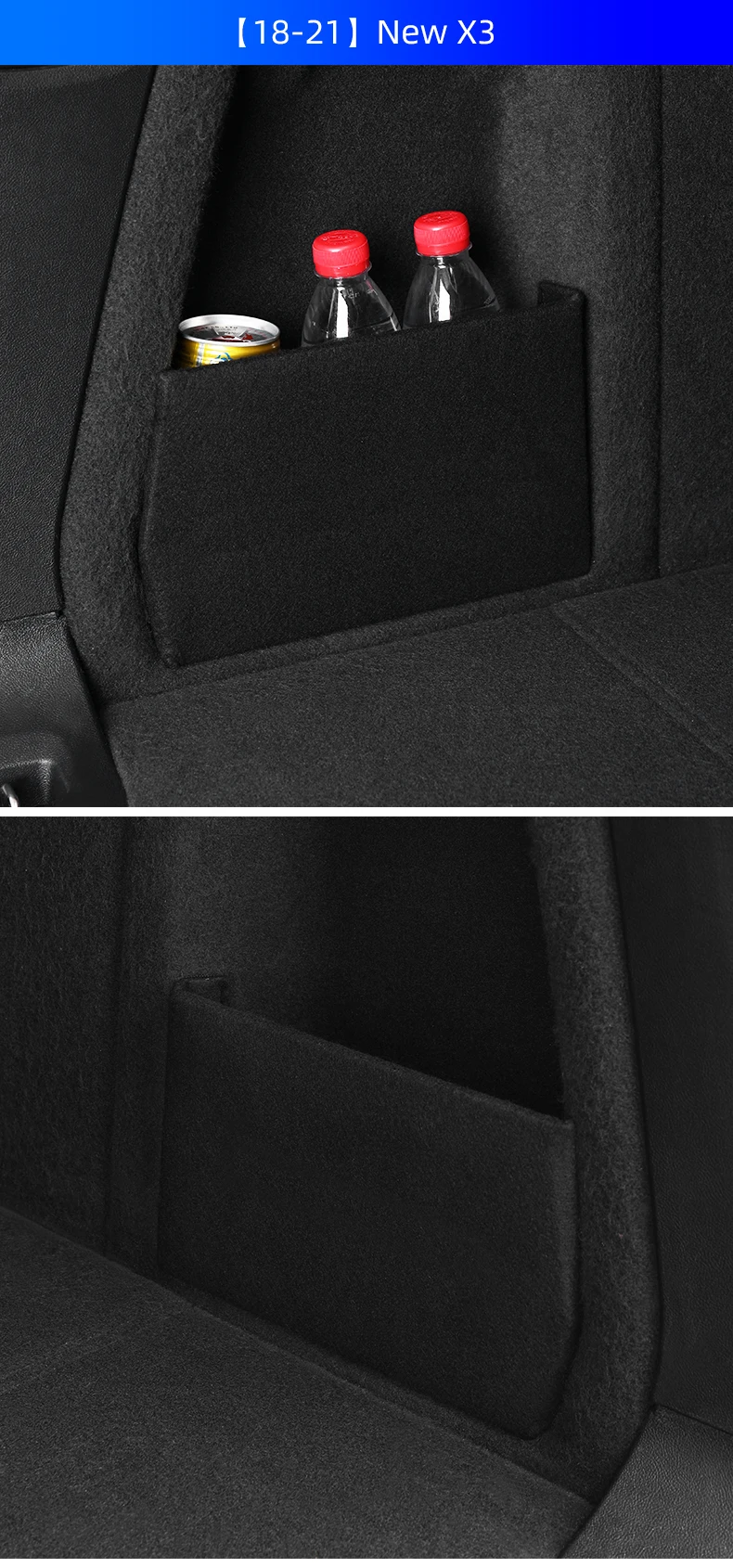 Kofferraum-Organizer Kofferraum-Seitenteiler Aufbewahrung für BMW 5er F10 G30 F30 G32 G11 X1 F48 F39 X3 G01 X5 G05 G20 Zubehör – Detail 12