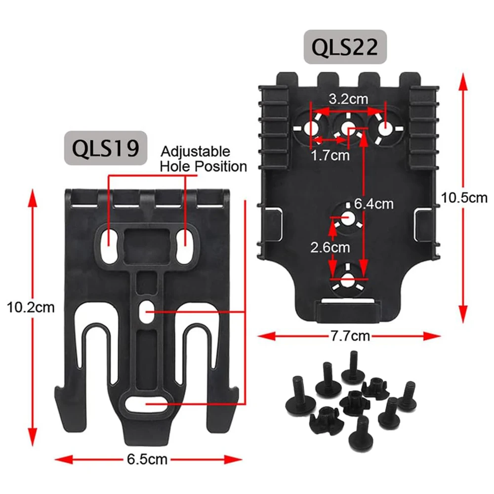 Quick Locking System Kit for Gun Holster Accessories - Polymer QLS Kit