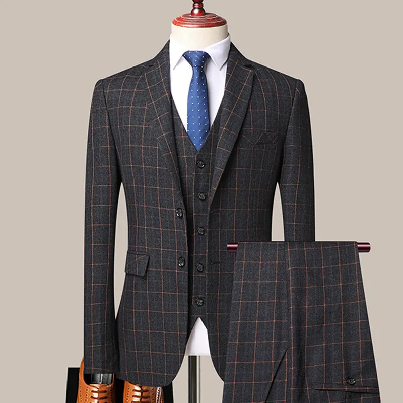 Set Blazers Pants Vest 2022 New Men's 