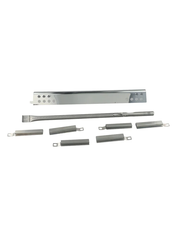 For Performance Gas Grill Grill Parts BBQ Burner Tube Kit Silver Color 1 Set 202 Stainless Steel For Charbroil