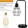 Edison 2-piece bedside table reading desk lamp with dual USB charging ports and sockets 4