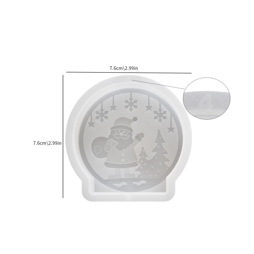 Silicone Christmas Candle Molds for DIY Crafts