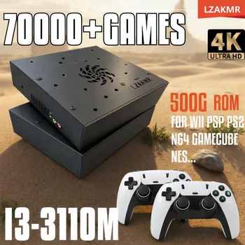 Plug&Play on TV Retro Gaming Device Loaded 70000+ Games for Wii PS2 DC PSP NGC N64 500G X8 Console Win11 Children's Gift 1