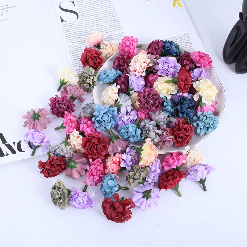 5/10/20 Stück künstliche Blumenköpfe 3,5 cm gefälschte Blume für Heimdekoration, Party, Hochzeit, Hochzeit, Dekoration, DIY, Basteln, Kranz, Ornament – Detail 5