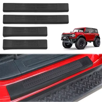 4pcs car door sill guard kit For Ford Bronco 2021-2023 car door sill stepping rubber protection accessories 1